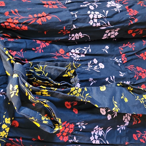 Boden Floral Long Sleeve Dress with Belt - Picture 3 of 8